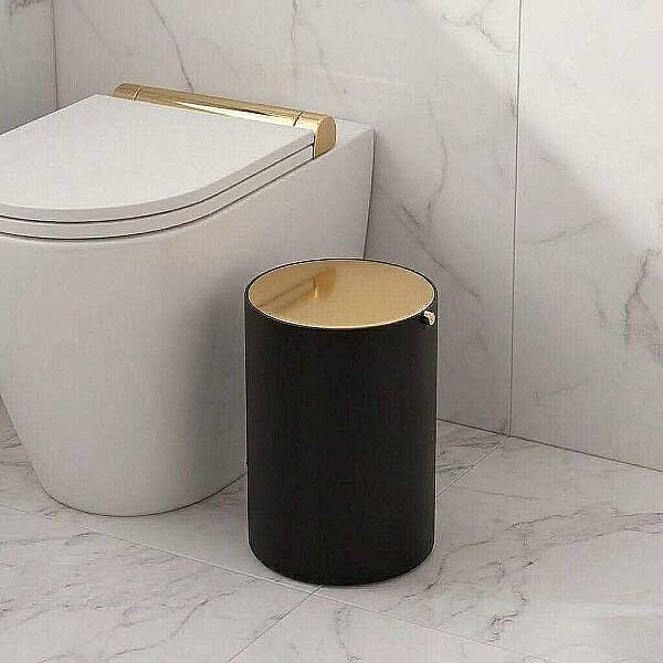 System Çöp Kovası Siyah/Gold 3 Lt (BA4013 631 AL6-GL) - 1
