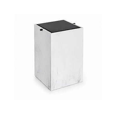System Banyo Çöp Kovası 4 L Mermer Desenli/Siyah Renk (BA4037 030 R3-AL6) - System Banyo (1)
