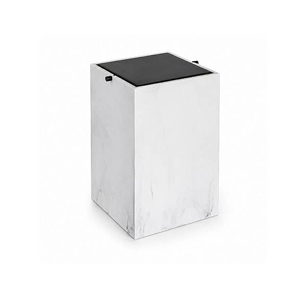 System Banyo Çöp Kovası 4 L Mermer Desenli/Siyah Renk (BA4037 030 R3-AL6) - 2