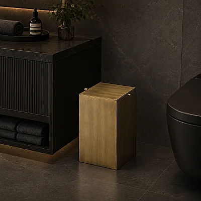 System Banyo Çöp Kovası 4 L Antik Renk (BA4042 031 ABM-ABM) - 1