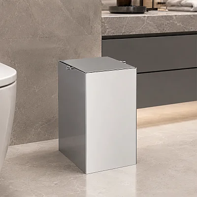 System Banyo Çöp Kovası 4 L Krom Renk (BA4042 031 CR-CR) - 1