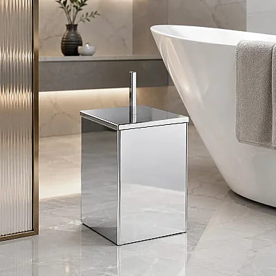 System Banyo Çöp Kovası 4 L Krom Renk (BA4043 031 CR-CR) - 1