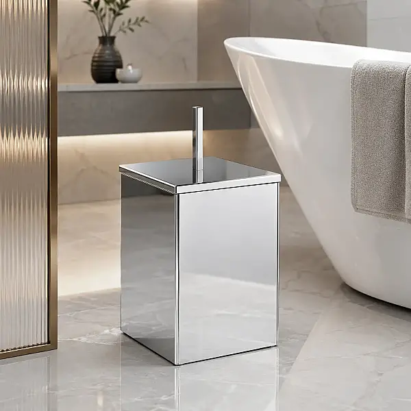 System Banyo Çöp Kovası 4 L Krom Renk (BA4043 031 CR-CR) - 1
