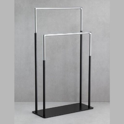 System Hareketli Havluluk Siyah/Krom Renk (BA4046 051 AL6-CR) - 2