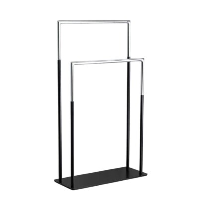 System Hareketli Havluluk Siyah/Krom Renk (BA4046 051 AL6-CR) - 1