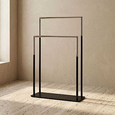System Hareketli Havluluk Siyah/Krom Renk (BA4046 051 AL6-CR) - 3