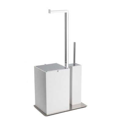 System Hareketli Wc Set Beyaz/Krom Renk (BA4052 056 R1-CR) - 1
