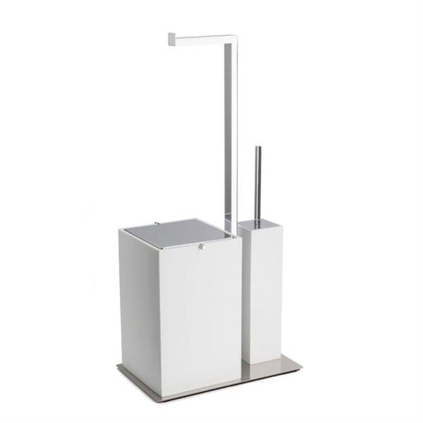 System Hareketli Wc Set Beyaz/Krom Renk (BA4052 056 R1-CR) - 1