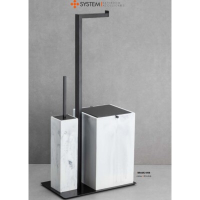 System Hareketli Wc Set Mermer Deseni/Siyah Renk (BA4052 056 R3-AL6) - 3