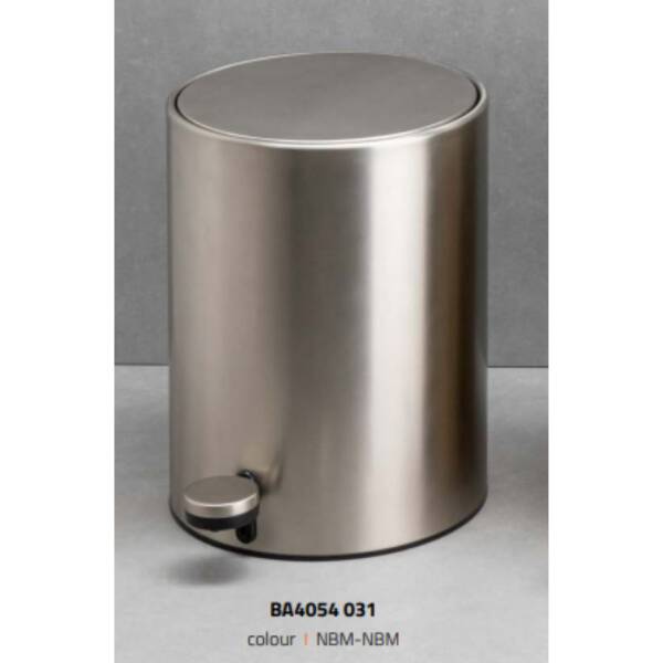 System Pedallı Saten Çöp Kovası 3 Lt Saten Renk (BA4054 031 NBM-NBM) - 2