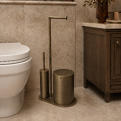 System Hareketli Wc Seti Antik Renk (BA4057 056 ABM) - System Banyo