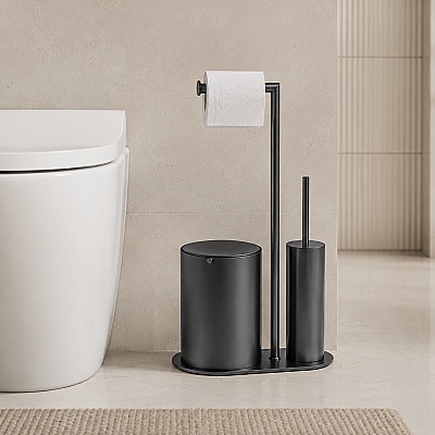 System Hareketli Wc Set Füme Renk (BA4057 056 BBN) - System Banyo