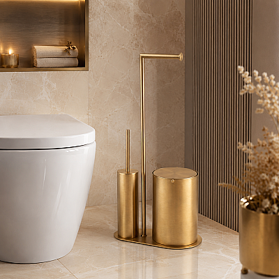 System Hareketli Wc Set Gold Branch Renk (BA4057 056 GB) - System Banyo