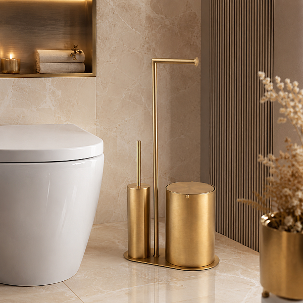 System Hareketli Wc Set Gold Branch Renk (BA4057 056 GB) - 1