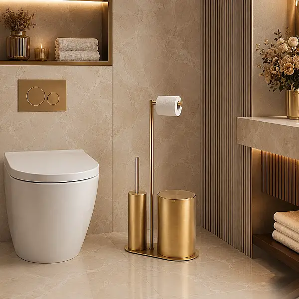 System Hareketli Wc Set Gold Branch Renk (BA4057 056 GB) - 3
