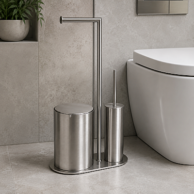 System Hareketli Wc Set Saten Renk (BA4057 056 NBM) - System Banyo