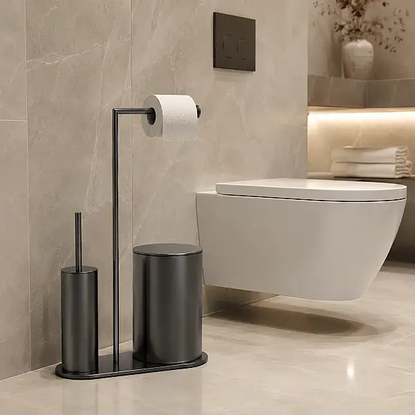 System Hareketli Wc Seti Krom Renk (BA4057 058 CR) - 1