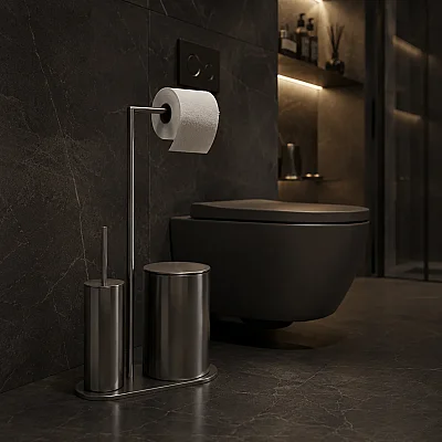 System Hareketli Wc Seti Krom Renk (BA4057 058 CR) - 3