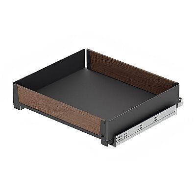 Bağımsız Çift Açılım Gizli Raylı Çekmece 50 cm (Fr.)-Unique Wood-Antrasit (S-2334-UW-A) - Starax (1)