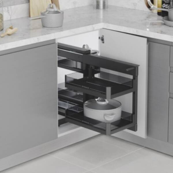 Starax 50cm Premium Bağımsız Körköşe Mekanizması Antrasit Renk (S-3009-P-A) - 3