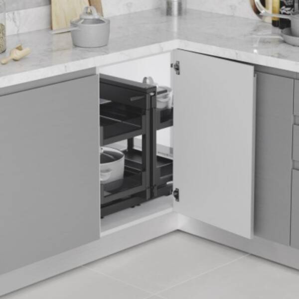 Starax 50cm Premium Bağımsız Körköşe Mekanizması Antrasit Renk (S-3009-P-A) - 4