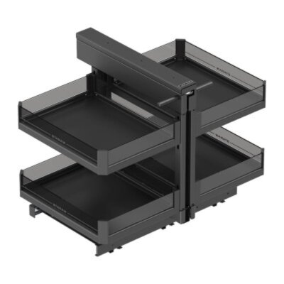 Starax 50cm Premium Bağımsız Körköşe Mekanizması Antrasit Renk (S-3009-P-A) - 5