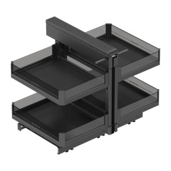 Starax 50cm Premium Bağımsız Körköşe Mekanizması Antrasit Renk (S-3009-P-A) - 5