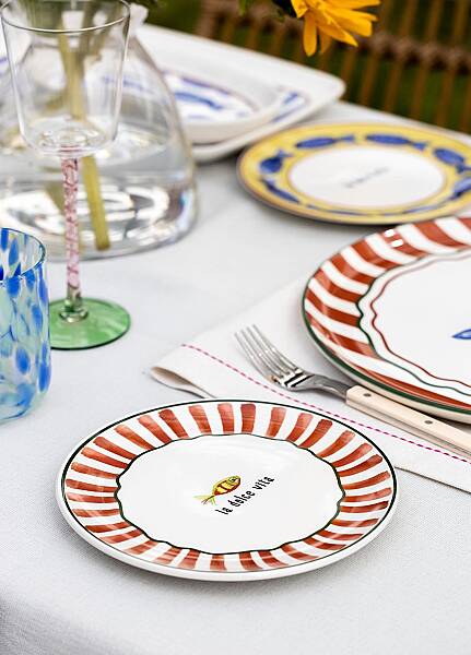 Balık Desenli Pasta Tabağı 6lı Set 19 cm (FSH0001) - 3