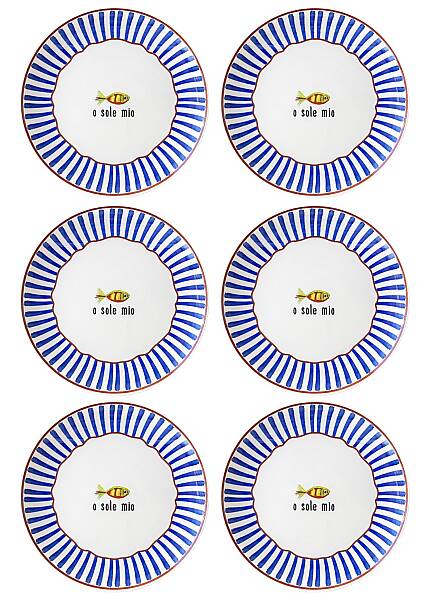 Balık Desenli Servis Tabağı 6lı Set 26 cm (FSH0002) - 3