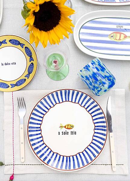 Balık Desenli Servis Tabağı 6lı Set 26 cm (FSH0002) - 5