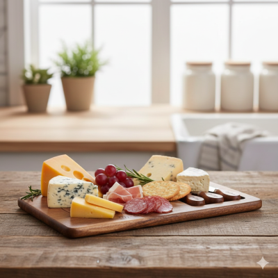 Balsa Akasya Peynir Sunum Tabağı Seti, Sunum Tepsisi (BLS AKS1050) - Balsa Group (1)