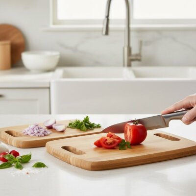 Balsa İkili Kesme Tahtası Kesim Panosu 33*24 - 28*20 (B.EK 1003) - Balsa Group