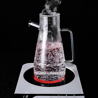 Bambu Kapaklı Cam Yağdanlık 900 Ml (AMZ30) - Genel (1)