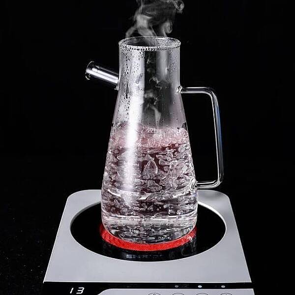 Bambu Kapaklı Cam Yağdanlık 900 Ml (AMZ30) - 2