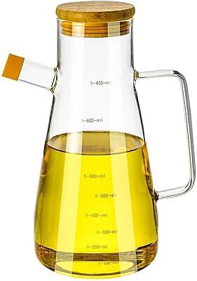 Bambu Kapaklı Cam Yağdanlık 900 Ml (AMZ30) - 4