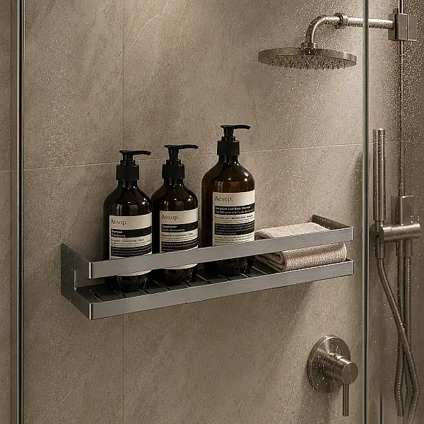 System Banyo Banyo Duş Raf Sistemi Füme Renk 40 cm (BA3001 043 BBN) - 3