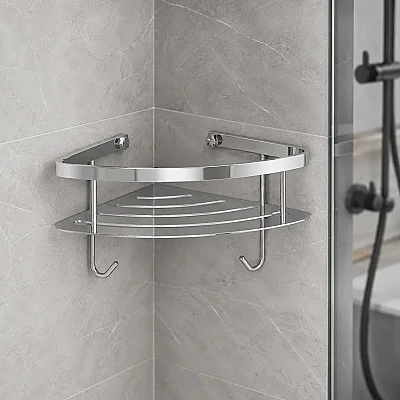 System Banyo Duş Raf Sistemi Krom Renk 28 cm (BA3017 043 CR) - System Banyo (1)