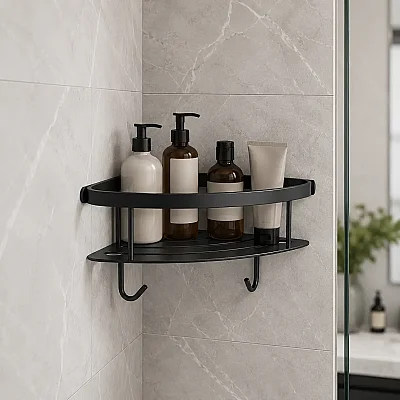System Banyo Duş Raf Sistemi Siyah Renk 28 cm (BA3017 043 AL6) - 1