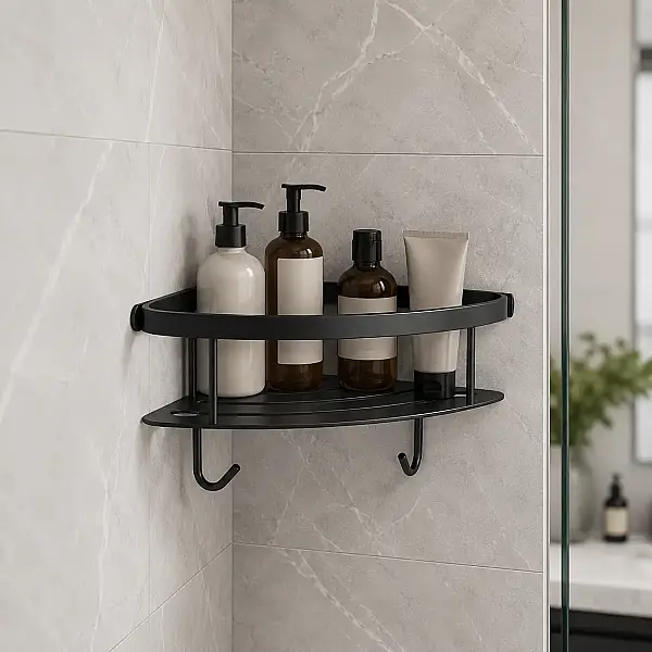 System Banyo Duş Raf Sistemi Siyah Renk 28 cm (BA3017 043 AL6) - 1