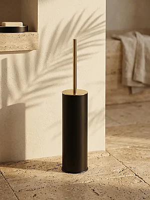 Banyo Klozet Frıçası Siyah-Gold Renk 424x84x84 mm (BA4004 609 AL6-GL) - 1