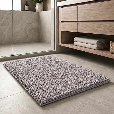Sese Banyo Paspası Gri Renk 50X80 (2519542) - 1
