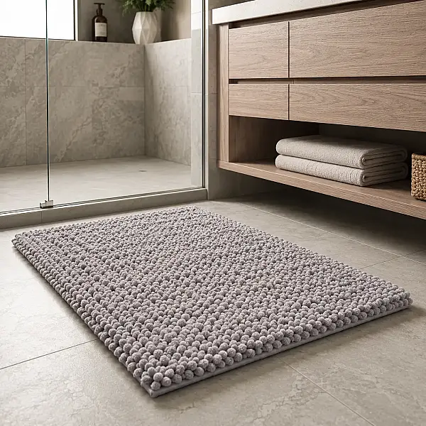 Sese Banyo Paspası Gri Renk 50X80 (2519542) - 1