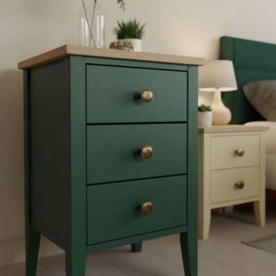 Bayraktar Ayna Model Düz Düğme Kulp Antik Sarı Renk (B-07-D-94) - Bayraktar (1)