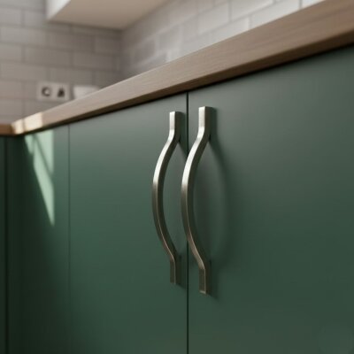 Bayraktar Balabadi Modeli Mobilya Kulbu Inox 160mm (B-23-160-53) - Bayraktar