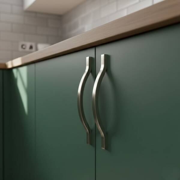 Bayraktar Balabadi Modeli Mobilya Kulbu Inox 160mm (B-23-160-53) - 1