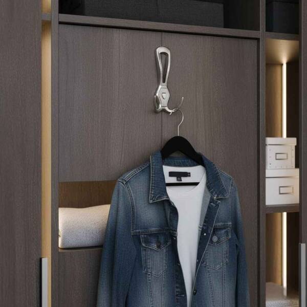 Bayraktar Galata Model Portmanto Askısı Krom/Mat Krom Elbise Askısı (20-30-18/24) - 1