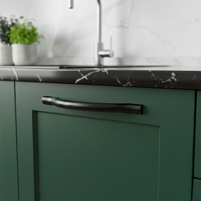 Bayraktar Köprü Modeli Mobilya Kulbu Siyah 160mm Kulp (B-29-160-02) - Bayraktar