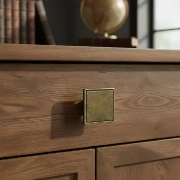 Bayraktar Kristal Düğme Kulp Antik Sarı (B-20-D-94) - 1