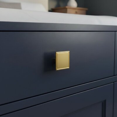 Bayraktar Kristal Düğme Kulp Gold (B-20-D-22) - Bayraktar