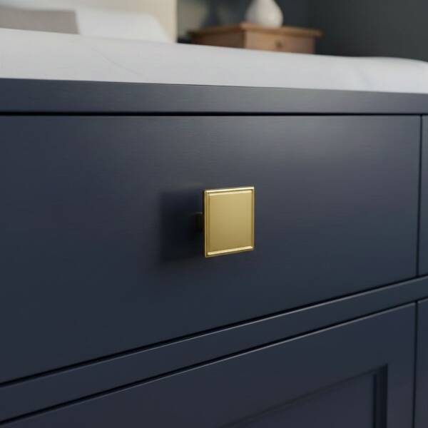 Bayraktar Kristal Düğme Kulp Gold (B-20-D-22) - 1